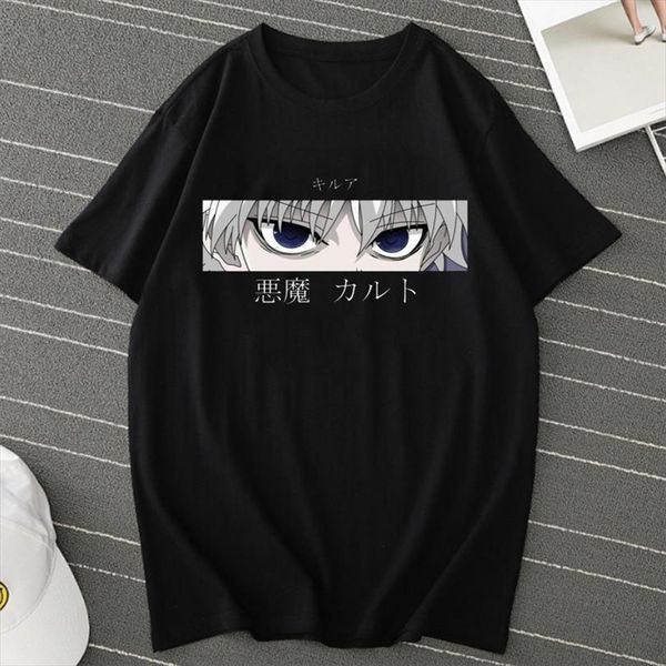 hunter x anime tees killua mens t shirts zoldyck devil eye japanese cartoon short sleeve casual men and women shirt, White;black
hunter x anime tees killua mens t shirts zoldyck devil eye japanese cartoon short sleeve casual men and women shirt, White;black