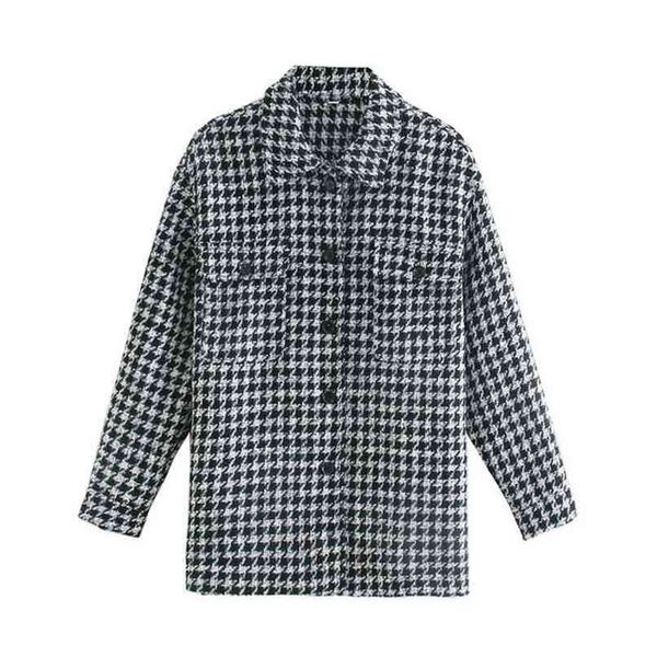 evfer women streetwear black plaid loose autumn outwear jackets female fashion single breasted houndstooth thick coat jacket 210922, Black;brown
evfer women streetwear black plaid loose autumn outwear jackets female fashion single breasted houndstooth thick coat jacket 210922, Black;brown