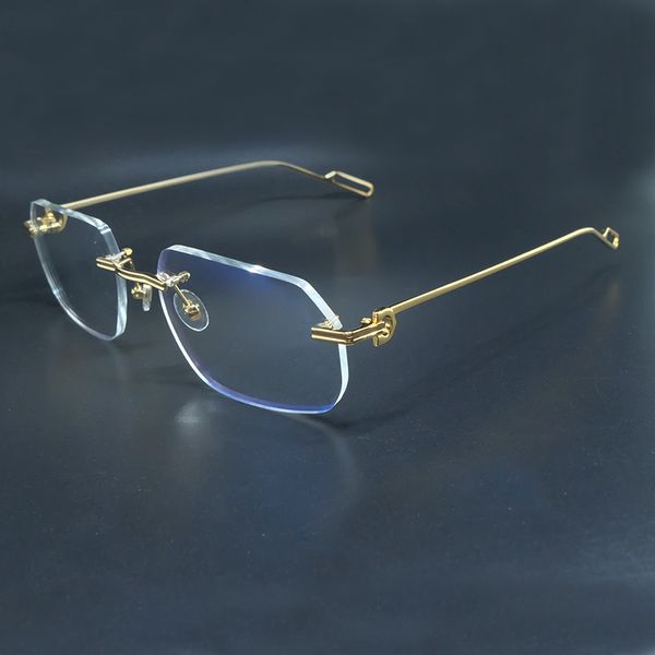 luxury designer glasses clear eye frames men rimless carter metal designer prescription espejuelos mujer sun glasses for women, White;black
luxury designer glasses clear eye frames men rimless carter metal designer prescription espejuelos mujer sun glasses for women, White;black