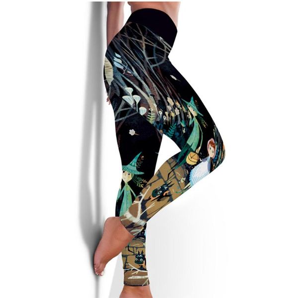 slim elastic women's leggings anime cartoon pattern printed fitness sports trousers high waist hips seamless casual, Black
slim elastic women's leggings anime cartoon pattern printed fitness sports trousers high waist hips seamless casual, Black