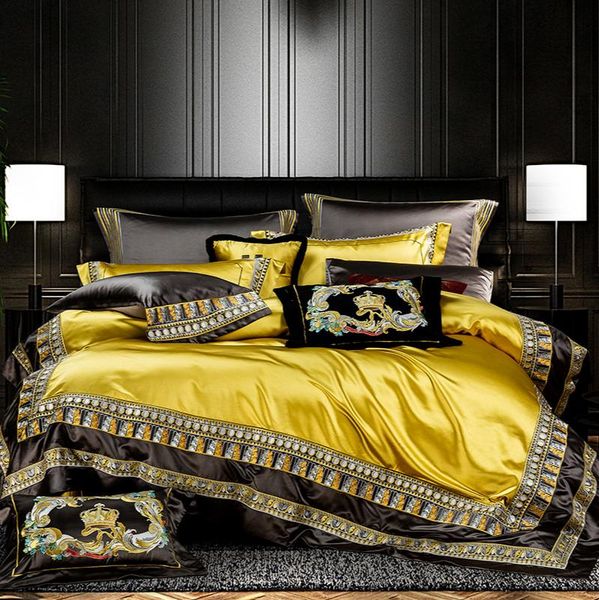 bedding sets bedroom four-piece bed linen luxury european style noble duvet cover fashionable and simple family el set
bedding sets bedroom four-piece bed linen luxury european style noble duvet cover fashionable and simple family el set