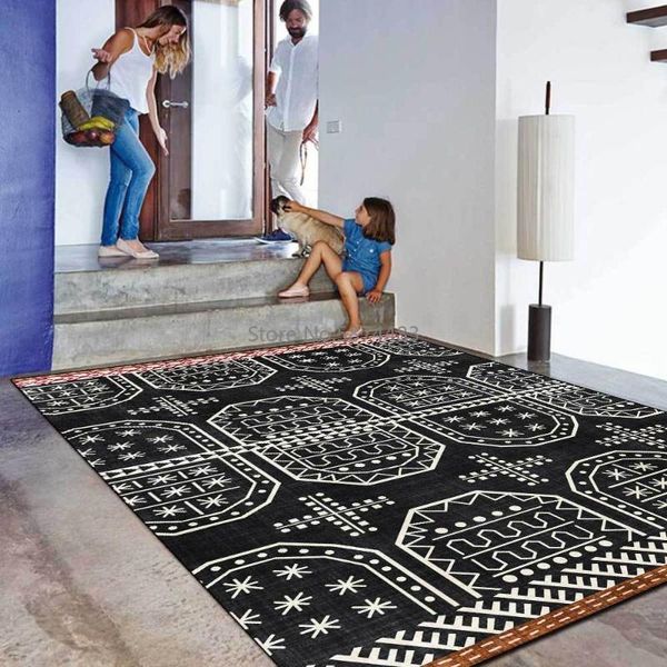 carpets ethnic style black and white simple geometric lines living room bedroom bedside carpet floor mat customization
carpets ethnic style black and white simple geometric lines living room bedroom bedside carpet floor mat customization