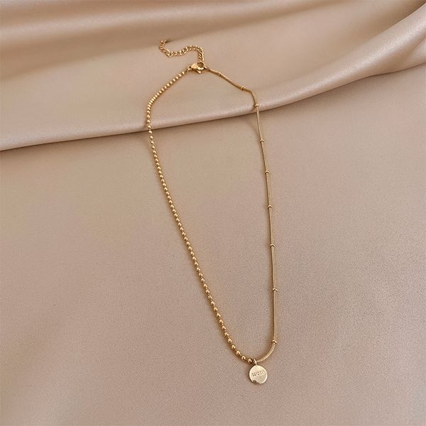 xianlan705 lucky wafer necklace female light luxury niche design clavicle necklace ins cold atmosphere quality web celebrity contr, Silver
xianlan705 lucky wafer necklace female light luxury niche design clavicle necklace ins cold atmosphere quality web celebrity contr, Silver