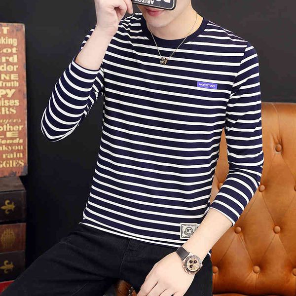 autumn round neck long sve t-shirt cotton sports loose stripe trend t-shirt cloth sweater men's bottomed shirt, Black
autumn round neck long sve t-shirt cotton sports loose stripe trend t-shirt cloth sweater men's bottomed shirt, Black