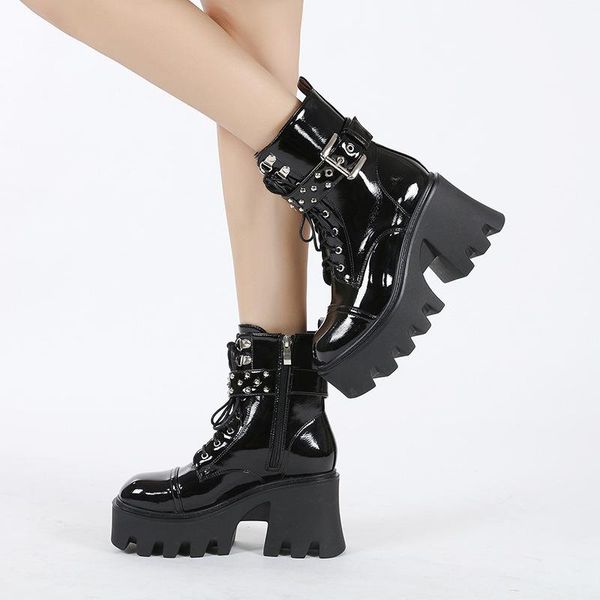 boots brand design fashion ins cool gothic cosplay puck women ankle chunky platform wedges shoes botas de mujer, Black
boots brand design fashion ins cool gothic cosplay puck women ankle chunky platform wedges shoes botas de mujer, Black