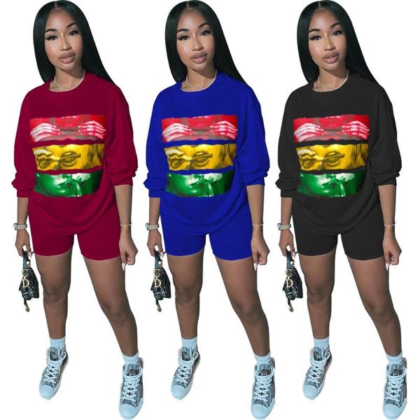 women's tracksuits selling autumn casual suit cartoon print long sleeves fashion leisure and shorts set female two piece sets, Gray
women's tracksuits selling autumn casual suit cartoon print long sleeves fashion leisure and shorts set female two piece sets, Gray