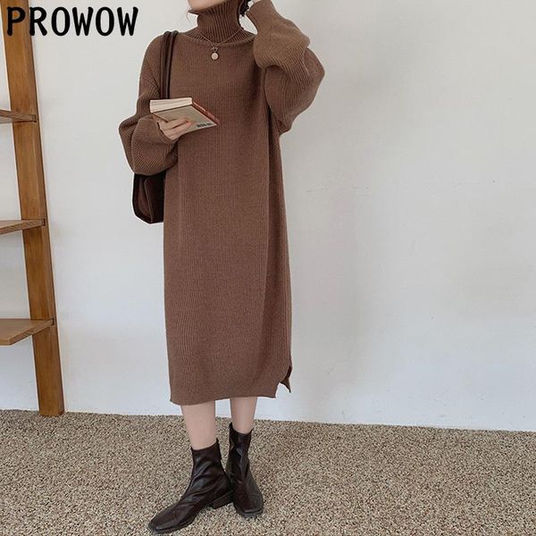 casual dresses 2021 autumn winter turtleneck sweater dress women one-piece long sleeve knitted woman loose midi lady, Black;gray
casual dresses 2021 autumn winter turtleneck sweater dress women one-piece long sleeve knitted woman loose midi lady, Black;gray
