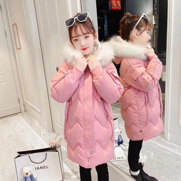 down coat girls winter pink padded cotton jacket mid-length hooded warm windproof snow suit girl 6-10 y, Blue;gray
down coat girls winter pink padded cotton jacket mid-length hooded warm windproof snow suit girl 6-10 y, Blue;gray