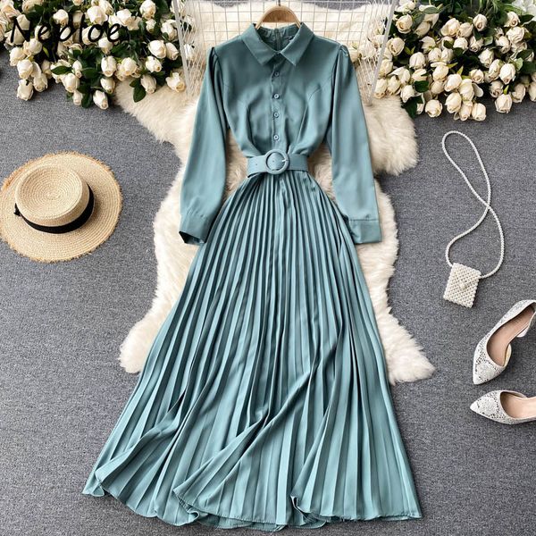 neploe work style ol temperament dress women high waist hip sashes a line long slim vestidos turn down collar long sleeve robe 210510, Black;gray
neploe work style ol temperament dress women high waist hip sashes a line long slim vestidos turn down collar long sleeve robe 210510, Black;gray