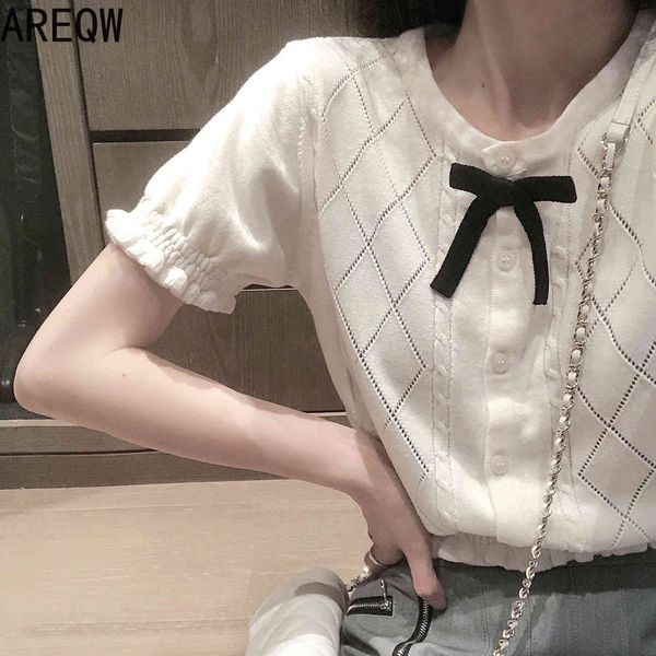 online celebrity cute bow short jacket in summer breathable cool wooden ear knitted short-sleeved women 210507, White
online celebrity cute bow short jacket in summer breathable cool wooden ear knitted short-sleeved women 210507, White