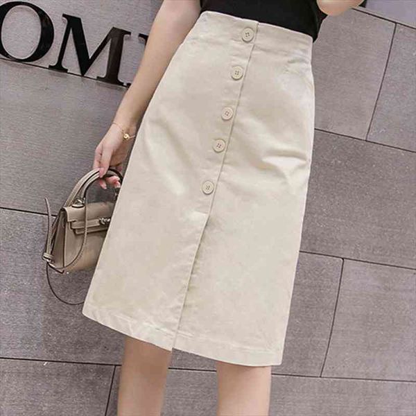 summer autumn skirts womens midi knee length korean elegant button high waist skirt female black white skirt
summer autumn skirts womens midi knee length korean elegant button high waist skirt female black white skirt
