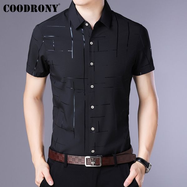 coodrony short sleeve camisa masculina summer cool shirt men clothing business casual shirts chemise homme s96033 200925, White;black
coodrony short sleeve camisa masculina summer cool shirt men clothing business casual shirts chemise homme s96033 200925, White;black