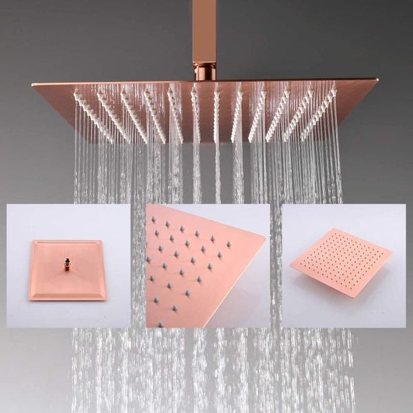 bathroom square 12 inch ceiling rainfall shower faucet system with 6 pcs body jets mixer set (wall mount, brushed rose gold) sets
bathroom square 12 inch ceiling rainfall shower faucet system with 6 pcs body jets mixer set (wall mount, brushed rose gold) sets