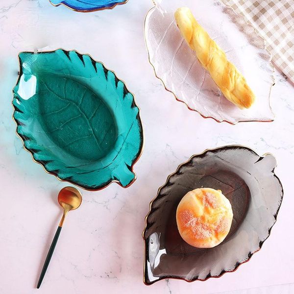 dishes & plates 5 colors creative ins leaves glass plate gold painting simple fruit dessert cake salad sushi pickles tray tableware
dishes & plates 5 colors creative ins leaves glass plate gold painting simple fruit dessert cake salad sushi pickles tray tableware
