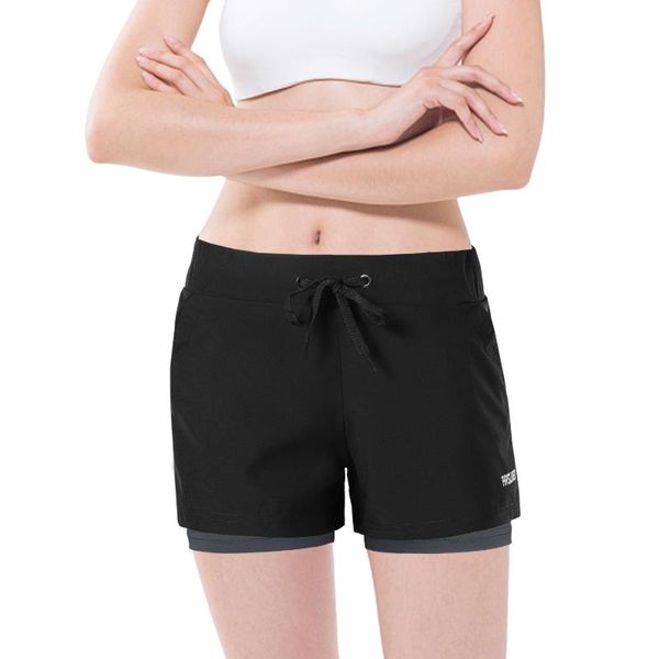 running shorts women 2-in-1 quick drying breathable active training jogging cycling workout with liner, Black;blue
running shorts women 2-in-1 quick drying breathable active training jogging cycling workout with liner, Black;blue