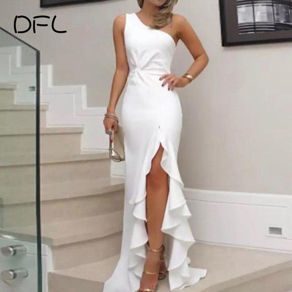 dfllifes women dresses ruffles one shoulder corset clubwear backless high split mini robe patchwork soild white 2021 casual, Black;gray
dfllifes women dresses ruffles one shoulder corset clubwear backless high split mini robe patchwork soild white 2021 casual, Black;gray