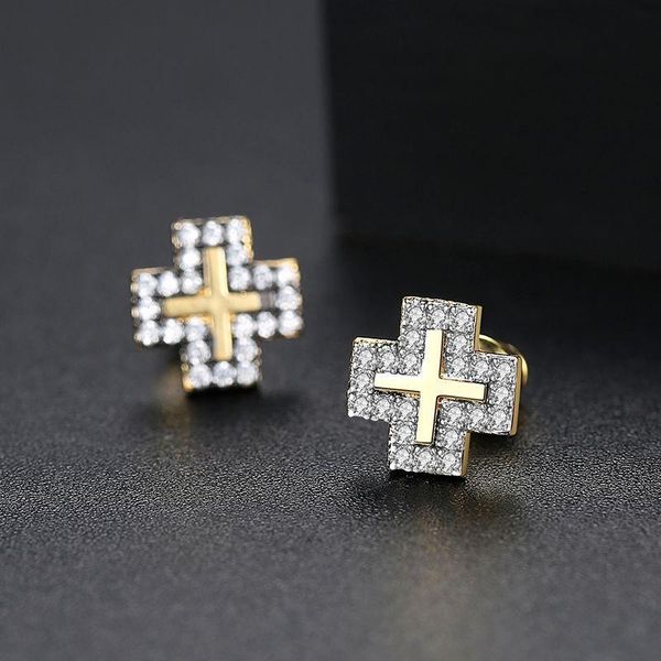 stud classic design dazzling cross shining earrings for women romantic female accessories timeless styling jewelry, Golden;silver
stud classic design dazzling cross shining earrings for women romantic female accessories timeless styling jewelry, Golden;silver