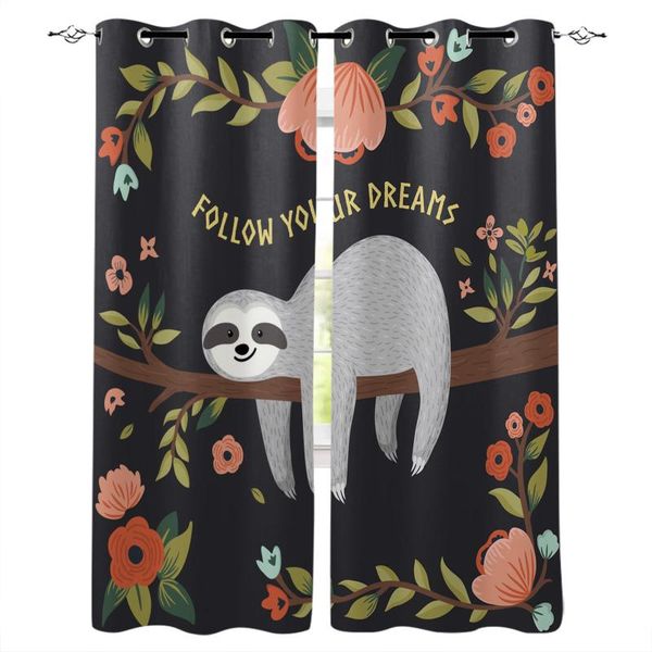 kawaii sloth flower branch cartoon window curtain living room kitchen panel blackout curtains for bedroom & drapes
kawaii sloth flower branch cartoon window curtain living room kitchen panel blackout curtains for bedroom & drapes