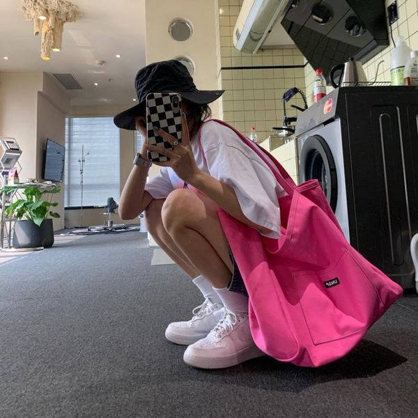 evening bags shoulder bag solid color canvas large capacity tote handbag simple korean style literary fashion
evening bags shoulder bag solid color canvas large capacity tote handbag simple korean style literary fashion