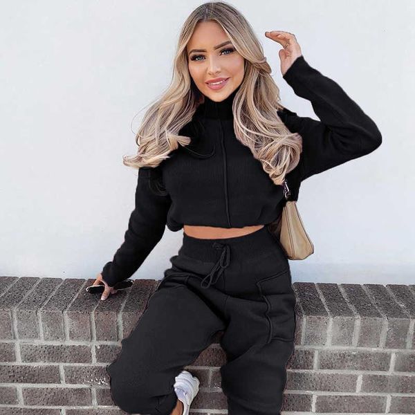women's two piece pants 2021 fashion high collar navel exposed matching sets sports casual simple style elastic waist outfits for women, White
women's two piece pants 2021 fashion high collar navel exposed matching sets sports casual simple style elastic waist outfits for women, White