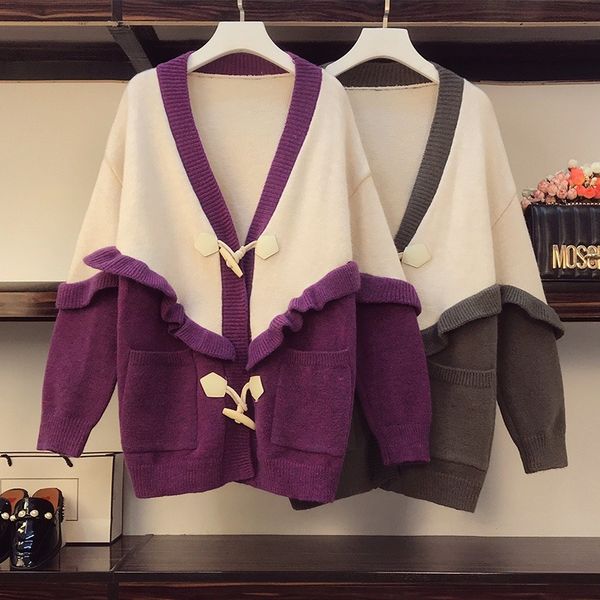 women's sweaters female autumn and winter wear fat sister korean version loose buckle horn bottomming nightgown uk264 l5yw, White;black
women's sweaters female autumn and winter wear fat sister korean version loose buckle horn bottomming nightgown uk264 l5yw, White;black