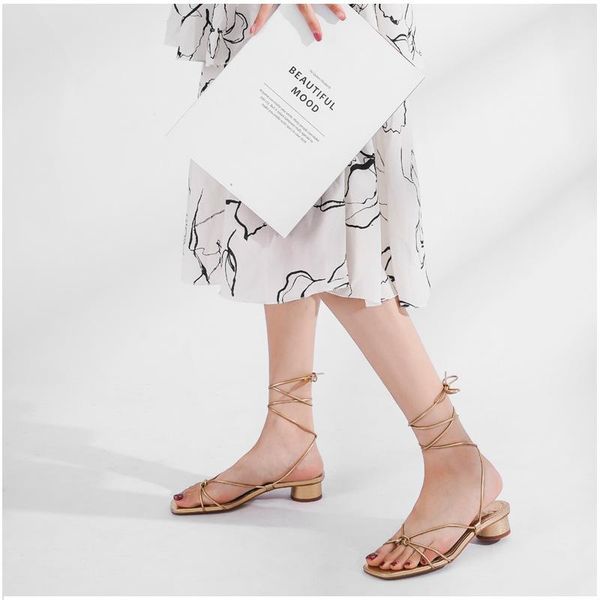 high-heeled sandals in summer with golden square head straps fashion thick heel roman shoes women, Black
high-heeled sandals in summer with golden square head straps fashion thick heel roman shoes women, Black