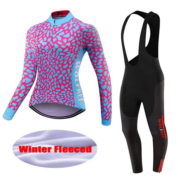 racing sets wolfkei brand 2021 women winter thermal fleece ropa ciclismo cycling clothing bib tights set mtb bike jersey kits #wk2599, Black;blue
racing sets wolfkei brand 2021 women winter thermal fleece ropa ciclismo cycling clothing bib tights set mtb bike jersey kits #wk2599, Black;blue