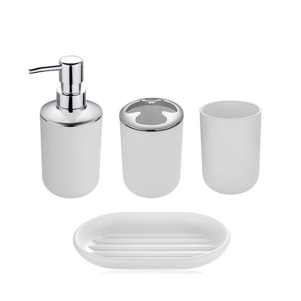 bath accessory set 4 in 1 bathroom washing cup toothbrush holder soap dish dispenser suit accessories kit for #11
bath accessory set 4 in 1 bathroom washing cup toothbrush holder soap dish dispenser suit accessories kit for #11