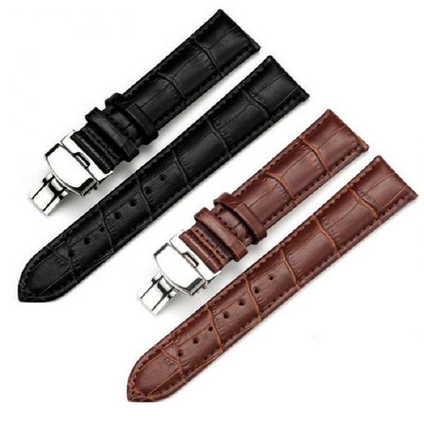 watch bands strap cowhide genuine leather bracelet replacement band butterfly buckle brown black 20mm, Black;brown
watch bands strap cowhide genuine leather bracelet replacement band butterfly buckle brown black 20mm, Black;brown