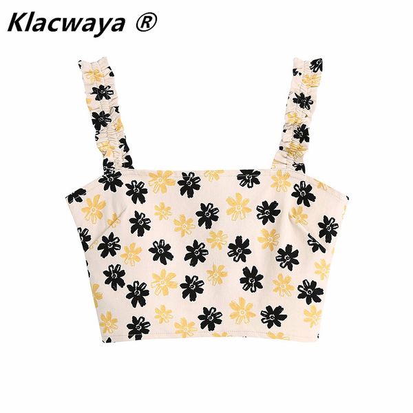 women fashion floral print short sling smock blouse chic lady back elastic shirt roupas femininas summer crop 210521, White
women fashion floral print short sling smock blouse chic lady back elastic shirt roupas femininas summer crop 210521, White