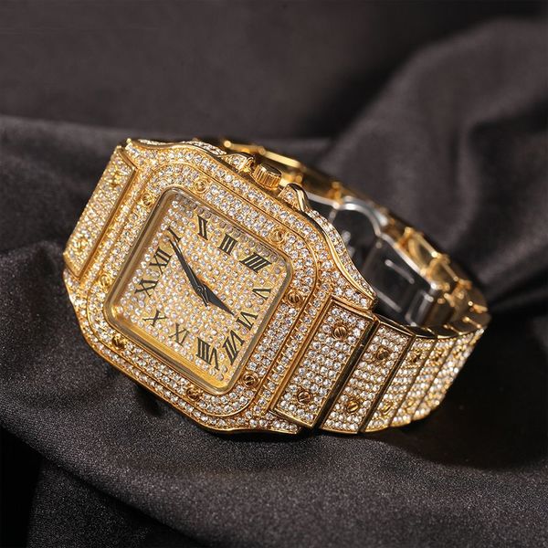 designer watch brand table luxury es hip hop roman scale quartz diamond fashion hiphop full square dial men's, Slivery;brown
designer watch brand table luxury es hip hop roman scale quartz diamond fashion hiphop full square dial men's, Slivery;brown