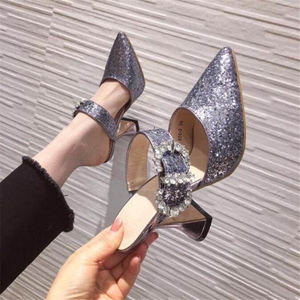 latest summer rhinestone wedding shoes woman pointed toe high heels dress pumps mule sandals women mules glitter stiletto, Black
latest summer rhinestone wedding shoes woman pointed toe high heels dress pumps mule sandals women mules glitter stiletto, Black