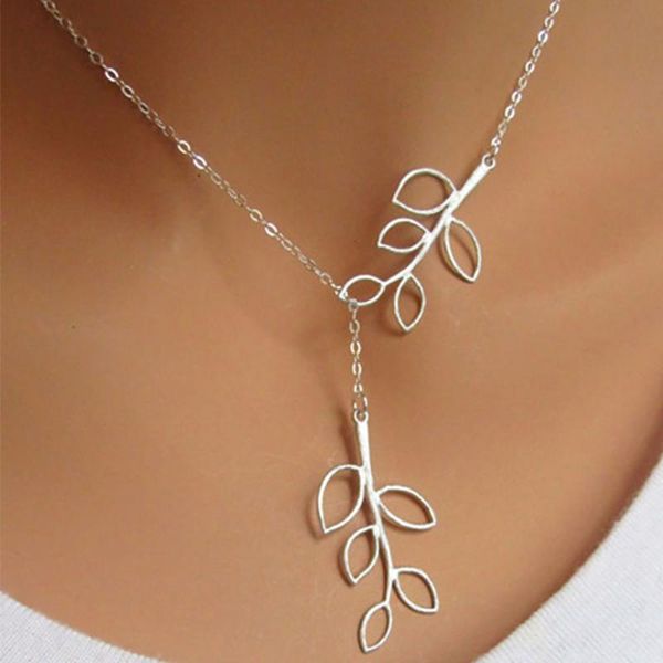 korean fashion creative leaf shape alloy lady necklace classic all-match travel gift jewelry simple pendant necklaces, Silver
korean fashion creative leaf shape alloy lady necklace classic all-match travel gift jewelry simple pendant necklaces, Silver
