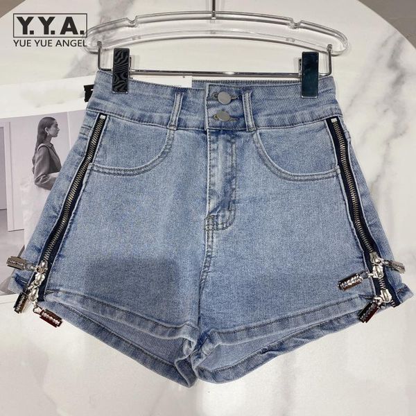 summer womens denim shorts punk side zipper design vintage wash mini straight jeans streetwear female push up jean women's, Blue
summer womens denim shorts punk side zipper design vintage wash mini straight jeans streetwear female push up jean women's, Blue