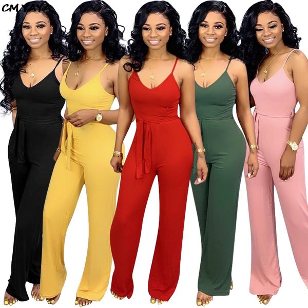 2021 women spaghetti strap sleeveless with sashes wide leg long jumpsuit casual active wear romper fashion playsuit outfit m6160, Black;white
2021 women spaghetti strap sleeveless with sashes wide leg long jumpsuit casual active wear romper fashion playsuit outfit m6160, Black;white