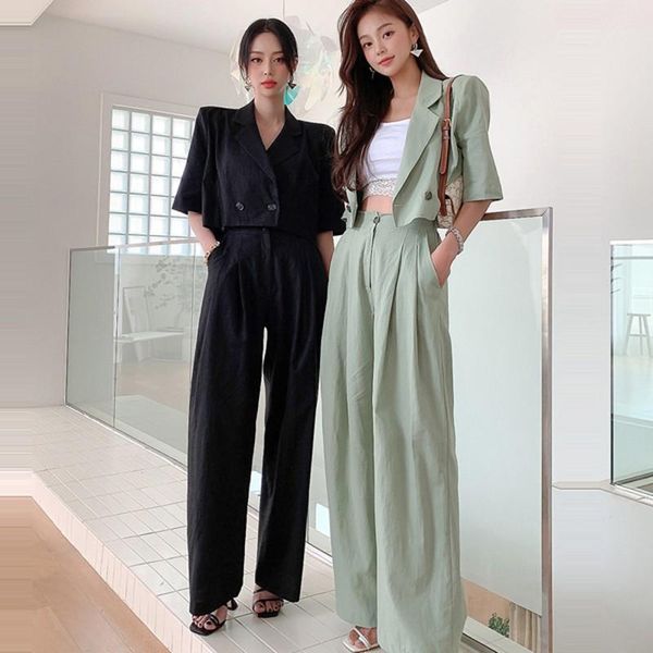 women's two piece pants autumn ol casual suit women short sleeve notched collar coat&solid high waist straight wide leg 2 sets, White
women's two piece pants autumn ol casual suit women short sleeve notched collar coat&solid high waist straight wide leg 2 sets, White