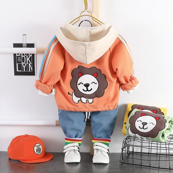 clothing sets 2021 spring and autumn boys suits kids sports little lion jacket + t-shirt pants clothes suit children boy, White
clothing sets 2021 spring and autumn boys suits kids sports little lion jacket + t-shirt pants clothes suit children boy, White