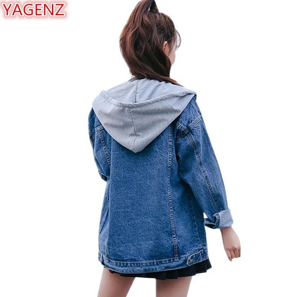 women's jackets yagenz jeans jacket women spring autumn denim coats womens loose hooded wild single-breasted blue student 810, Black;brown
women's jackets yagenz jeans jacket women spring autumn denim coats womens loose hooded wild single-breasted blue student 810, Black;brown
