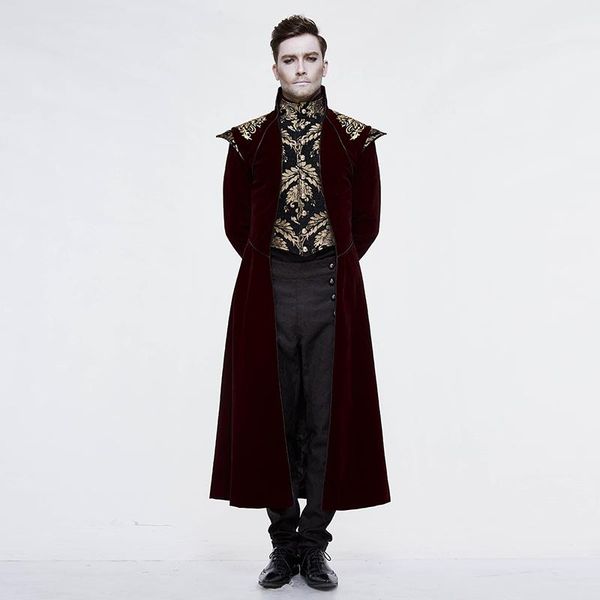 men's wool & blends gothic vintage winter jacket men super long coat black gold patchwork lapel sleeves
men's wool & blends gothic vintage winter jacket men super long coat black gold patchwork lapel sleeves
