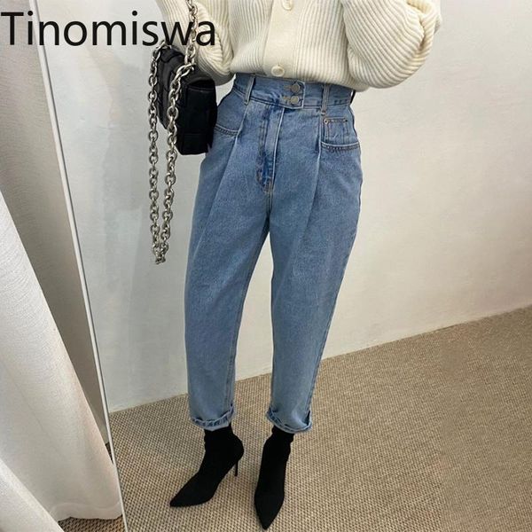 tinomiwa jeans women korean chic zipper button high waist denim pants spring 2021 vintage straight office lady trousers women's, Blue
tinomiwa jeans women korean chic zipper button high waist denim pants spring 2021 vintage straight office lady trousers women's, Blue