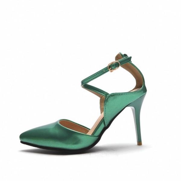 arrivals sandals women patent leather thin high heel buckle strap dress ladies party dancing shoes summer, Black
arrivals sandals women patent leather thin high heel buckle strap dress ladies party dancing shoes summer, Black