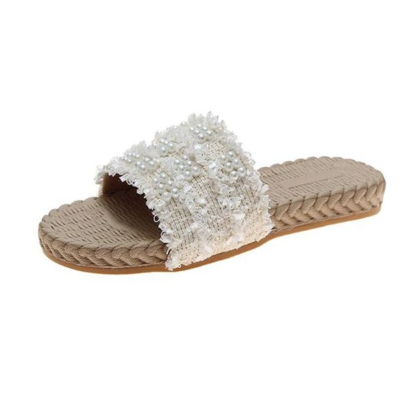 summer casual slippers breathable mesh string bead faux bamboo pu soft flat with ladies beach shoe fairy trend peep toe, Black
summer casual slippers breathable mesh string bead faux bamboo pu soft flat with ladies beach shoe fairy trend peep toe, Black