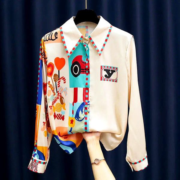 women's blouses & shirts autumn spring women fashion long sleeve print blouse shirt ladies clothes ls065, White
women's blouses & shirts autumn spring women fashion long sleeve print blouse shirt ladies clothes ls065, White
