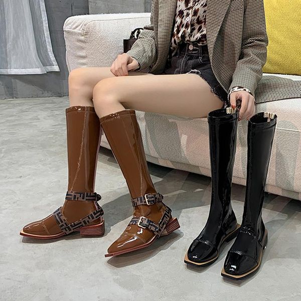 boots autumn/winter 2021 velvet warm zipper women's belt buckle design knee-length fashion, Black
boots autumn/winter 2021 velvet warm zipper women's belt buckle design knee-length fashion, Black