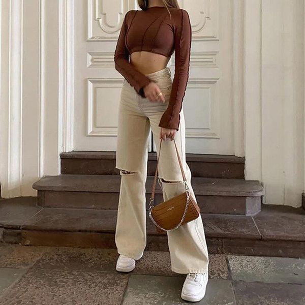 women's pants & capris women flared jeans streetwear vintage 90s 2021 fashion harajuku ripped knee hole high waist bell-bottom wide leg, Black;white
women's pants & capris women flared jeans streetwear vintage 90s 2021 fashion harajuku ripped knee hole high waist bell-bottom wide leg, Black;white