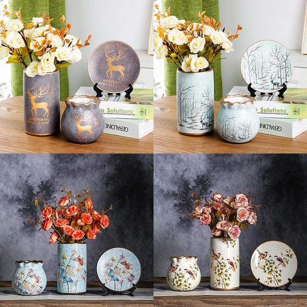 vases ceramic vase home decoration flower 3-piece set creative tv cabinet porch living room furnishings
vases ceramic vase home decoration flower 3-piece set creative tv cabinet porch living room furnishings
