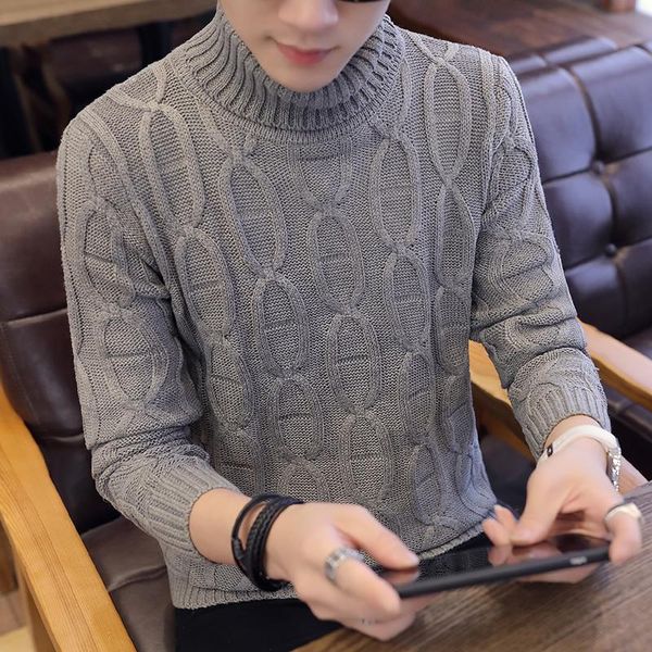 men's sweaters sweater men 2021 brand pullover male high-neck solid slim fit knitting mens warm man xxxl, White;black
men's sweaters sweater men 2021 brand pullover male high-neck solid slim fit knitting mens warm man xxxl, White;black