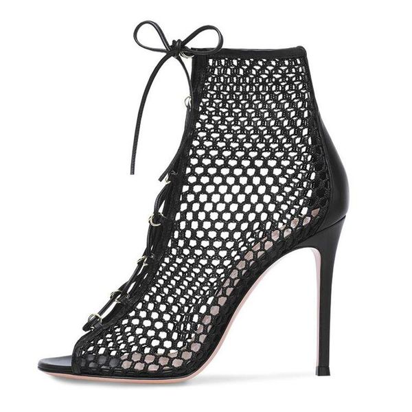 boots mkkhou fashion cool boot women 2021 fishmouth mesh fabric breathable cross tie with 12 cm high heels short, Black
boots mkkhou fashion cool boot women 2021 fishmouth mesh fabric breathable cross tie with 12 cm high heels short, Black