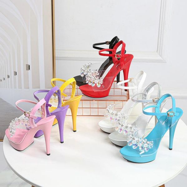 sandals fashion women high heel shoes korean style ankle band thick bottom slippers sole korean female stilettos, Black
sandals fashion women high heel shoes korean style ankle band thick bottom slippers sole korean female stilettos, Black
