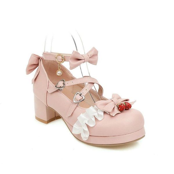 dress shoes japanese lolita mary janes princess pink ankle strap bowtie strawberry ruffles wedding cosplay uniform pumps plus size 48, Black
dress shoes japanese lolita mary janes princess pink ankle strap bowtie strawberry ruffles wedding cosplay uniform pumps plus size 48, Black